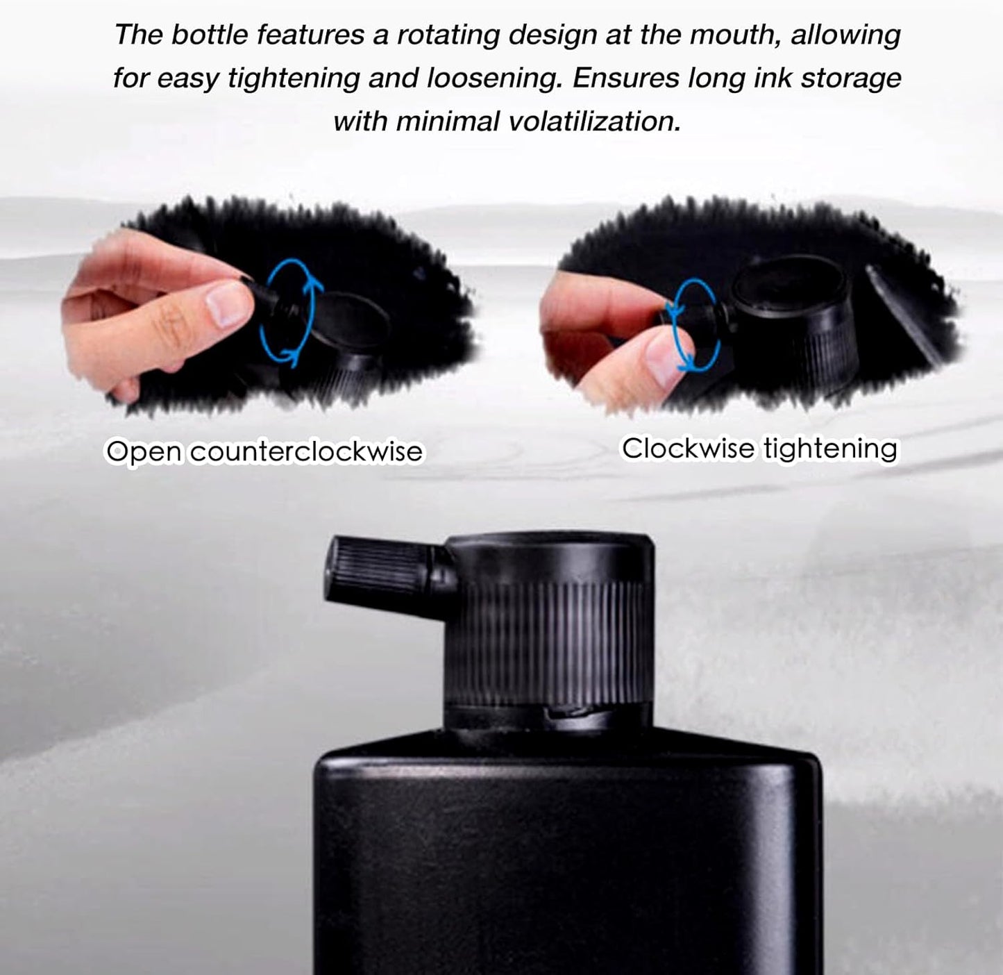 100 ML/3.5 OZ Calligraphy and Sumi Liquid Ink - Versatile Elegance for Chinese Traditional Art Works and Japanese Brush Art