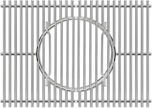 Criditpid 7638 7639 Grill Grates Parts for Weber Spirit I & II 300 Series, Spirit E310 E320 E330 S310 S320, 304 Stainless Steel Gourmet BBQ System Cooking Grate for Genesis Silver B/C,Genesis Gold B/C