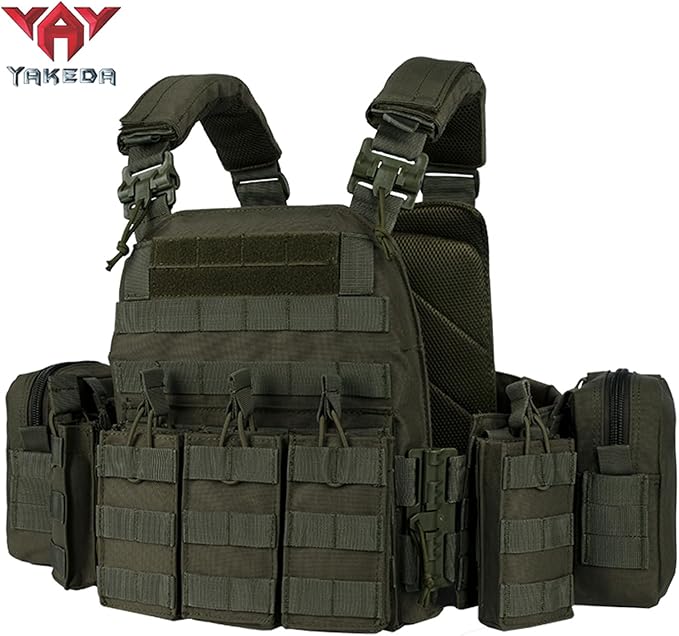 vAv YAKEDA Tactical Outdoor Vest Quick Release Adjustable Hunting Vest with PALS Molle System