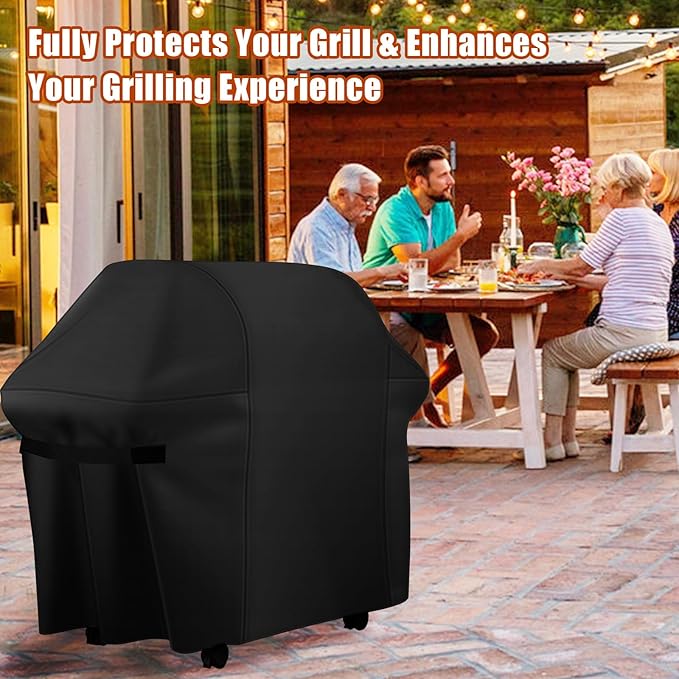 48 Inch Grill Cover, Fits for Weber Char-Broil Nexgrill Brinkmann and All Popular Brand Grills Heavy Duty Waterproof Windproof BBQ Cover