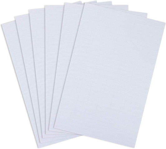 Similane 6 Pieces Aida Cloth 14 Count Cross Stitch Fabric, White, 12 by 18-Inch