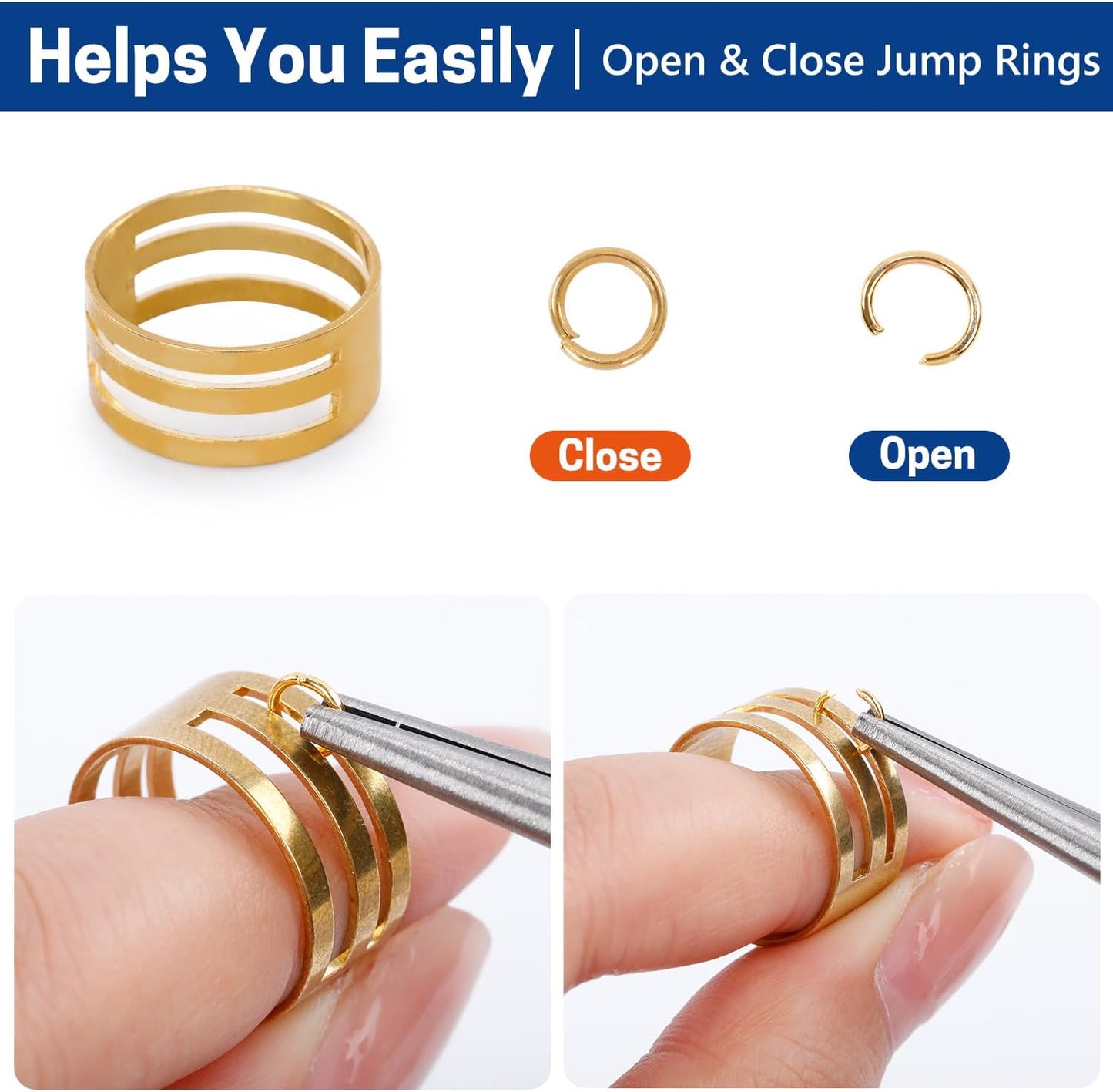 3 PCS Mini Pliers Set, Jewelry Pliers Kit with Needle Nose, Diagonal and Long Nose, Small Plier Tool for Jewelry Making, DIY Crafts, Beading and Electronic Repair