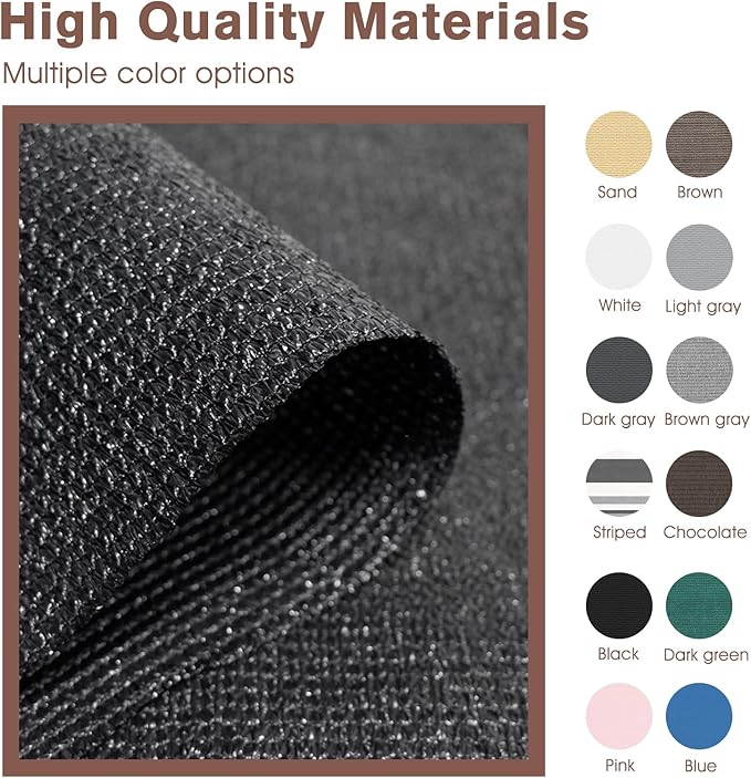 Sunny Guard Customized 2'6''x9' Black Balcony Privacy Screen,90% Shade Apartments Fence Cover,Heavy Duty Mesh Windscreen for Deck,Outdoor,Backyard,Patio