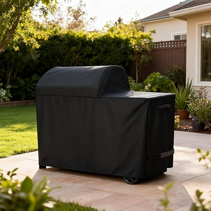 Heavy Duty 600D Grill Cover Fit for Traeger Grill BAC761 Full-Length Woodridge TFB86MLH Grill Accessories