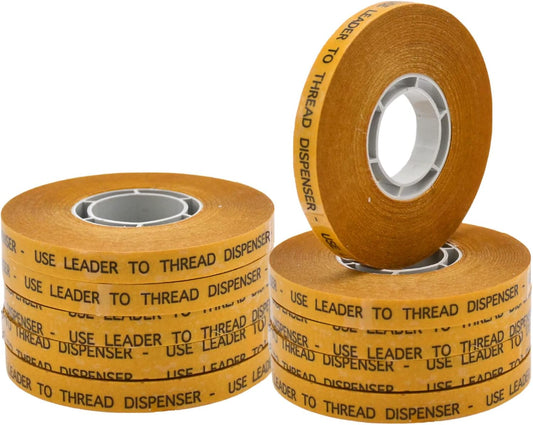 WOD General Purpose ATG Tape, 3/8 inch x 36 yds. (Set of 8 Rolls) Adhesive Transfer Tape Glider Refill Rolls Clear Adhesive on Gold Liner (Acid Free) RWATG20