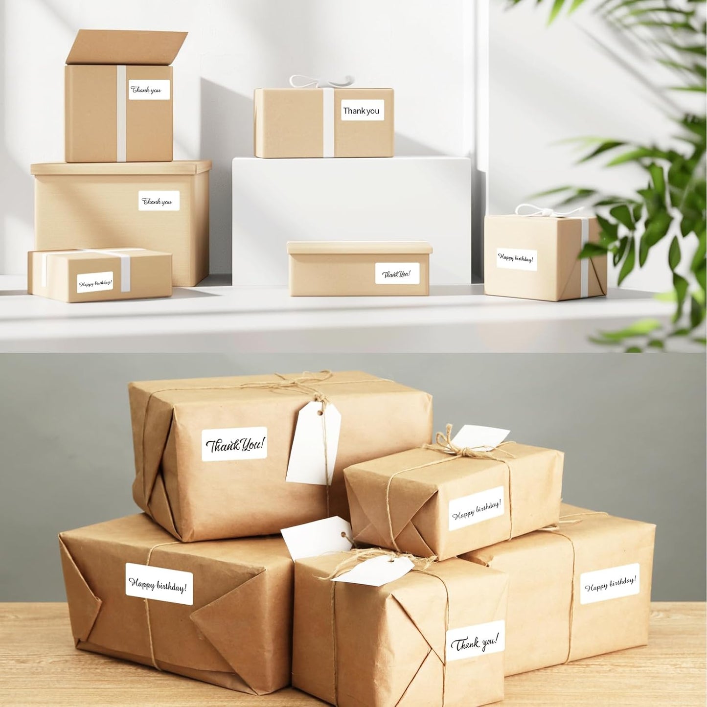 2x1 Inch Thermal Labels, White Thermal Printer Stickers, Waterproof Self-Adhesive Shipping Label Printer Sticker for Barcode, Name, Address, 300 Labels/Roll