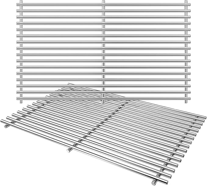 17.5" Grill Grates for Weber Spirit E310 E320 & Spirit II E310 E320 Grills;304 Stainless Steel Grates for Weber Genesis Gold & Silver Grills;Weber Grill Grates 7639; Weber Grill Grids