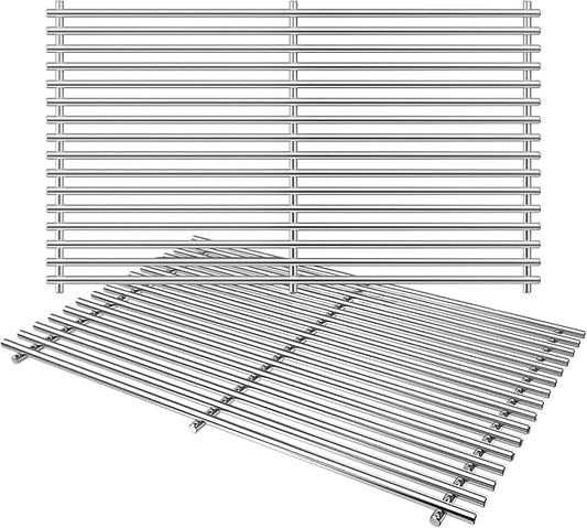17.5" Grill Grates for Weber Spirit E310 E320 & Spirit II E310 E320 Grills;304 Stainless Steel Grates for Weber Genesis Gold & Silver Grills;Weber Grill Grates 7639; Weber Grill Grids