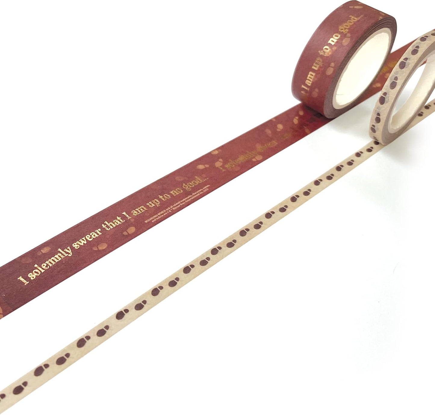 Paper House Productions Harry Potter 3-Pack Set of 2 Foil Accent Washi Tape Rolls for Scrapbooking and Crafts - Marauder's Map