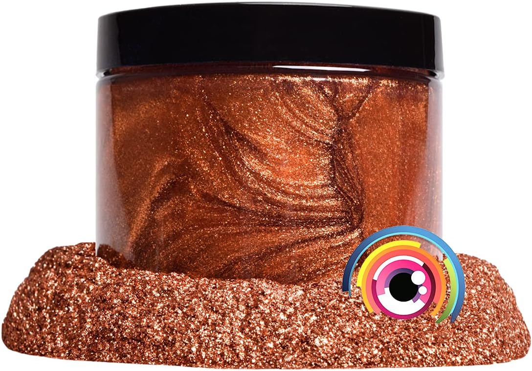 Eye Candy Pigments Premium Copper Mica Powder - AKI Copper (50gr) - for Epoxy, Resin, Soap, Paint, Woodworking, Acrylic Pouring, Bath Bombs, Fishing Lures - DIY Arts and Crafts Additive