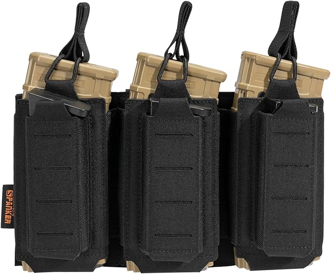 EXCELLENT ELITE SPANKER Tactical Open-Top Single/Double/Triple Molle Mag Pouch for Pistol Mag Pouch Tactical Bag Accessories Holder