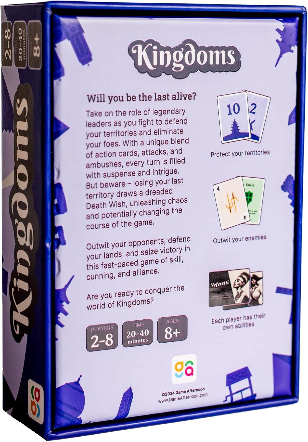 Kingdoms Card Game - Family Strategy Game for 2-8 Players, Ages 8+ | Master Tactics and Outwit Opponents