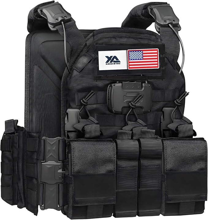 xaegistac Tactical Vest -Adjustable Modular Design for Outdoor, Hunting, and Security