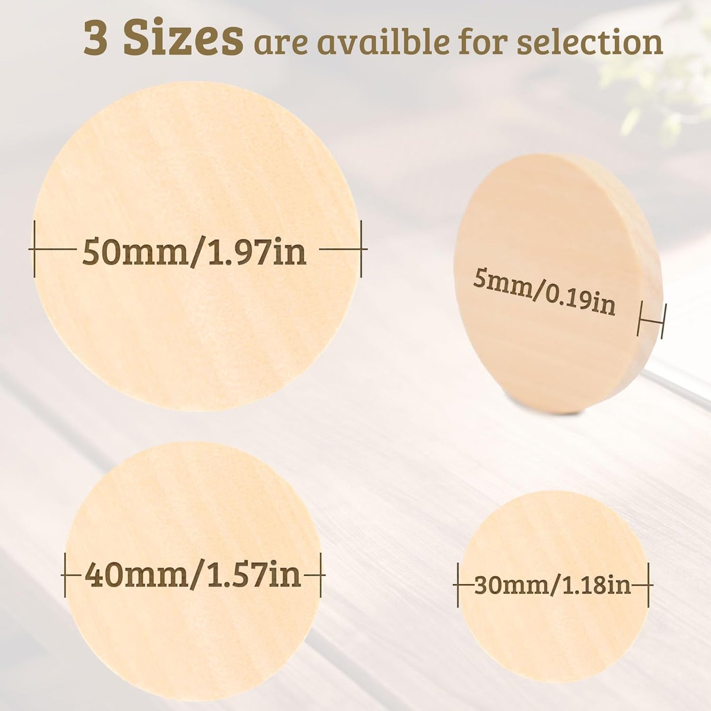 30 Custom Wooden Round Drink Tokens – Double-Sided Laser Engraved Bar Tokens, Poker Chips, Drink Tickets with Your Logo & Text – Personalized for Wedding, Party, Festival, Corporate Events