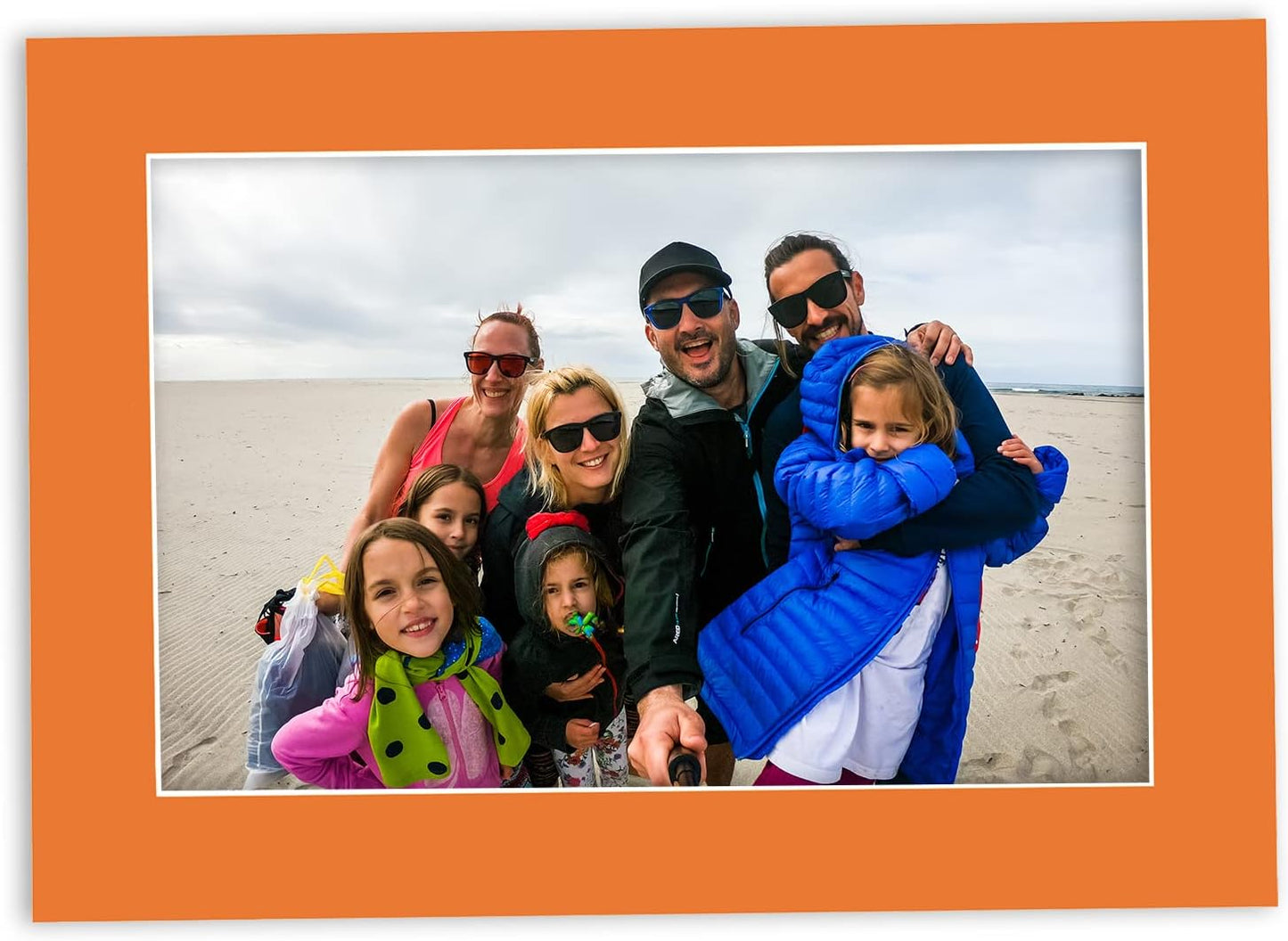 11x14 Mat for 8.5x11 Photo - Precut Orange Picture Matboard for Frames Measuring 11 x 14 Inches - Bevel Cut Matte to Display Art Measuring 8.5 x 11 Inches - Acid Free Pack of 100 MATS