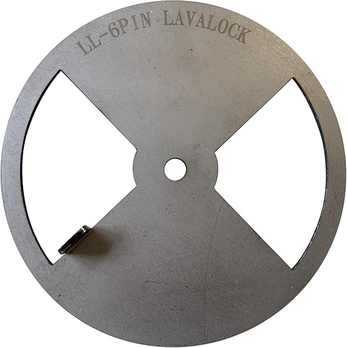 LavaLock® Smoker Pinwheel bbq air damper pit grill vent, STEEL 4 6 8 12 (6" diameter)