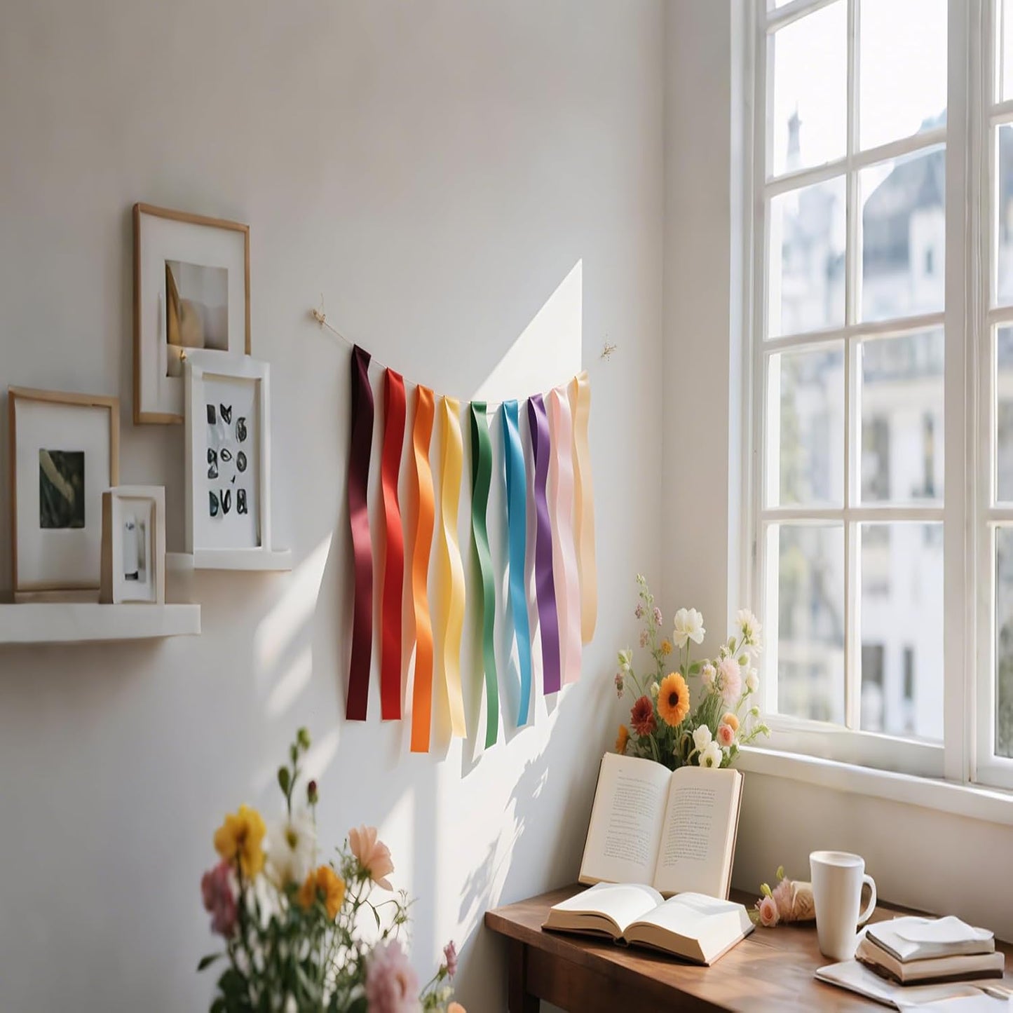 1-1/2 Inch Double-Faced Satin Ribbon 50 Yards Set,“Morning Meadow”–10 Nature Colored Ribbon Bulk for Gift Wrapping, Crafts, Flower Bouquet, Easter, Wedding, Party Decor, Teacher Kids, Hair & Bows