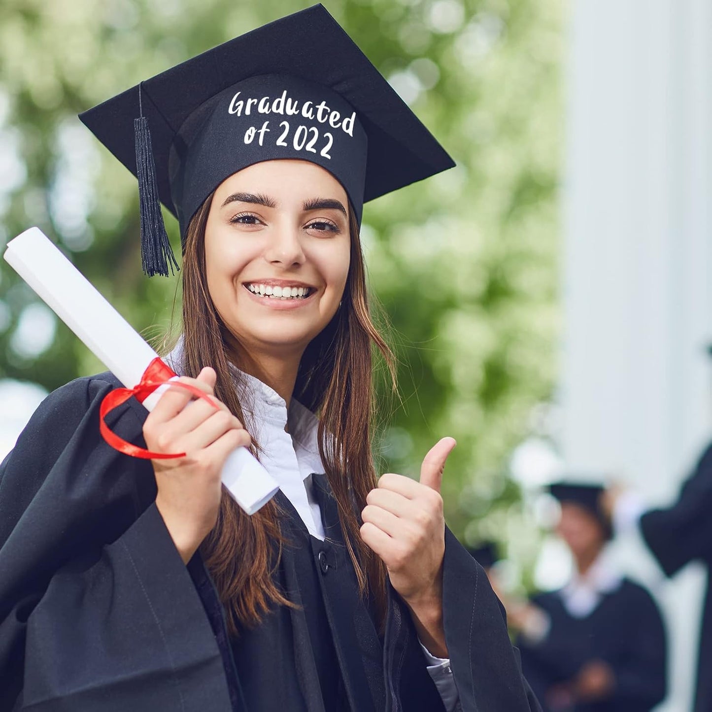 Outus 576 Pieces 8 Sheets Letters Stickers Self Adhesive Vinyl Letter Alphabet Number Stickers Mailbox Numbers Sticker, Decals for Classroom Decor, Sign, Door(White,1.5 Inch)