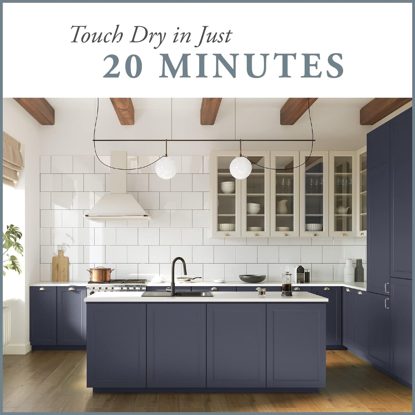 AMY HOWARD AT HOME Chalk-Based One Step Paint for Furniture, Cabinetry, Decor, Finish, and More | No Stripping, Sanding, or Priming | Dark Base | 32 Ounce | Good Man is Hard to Find