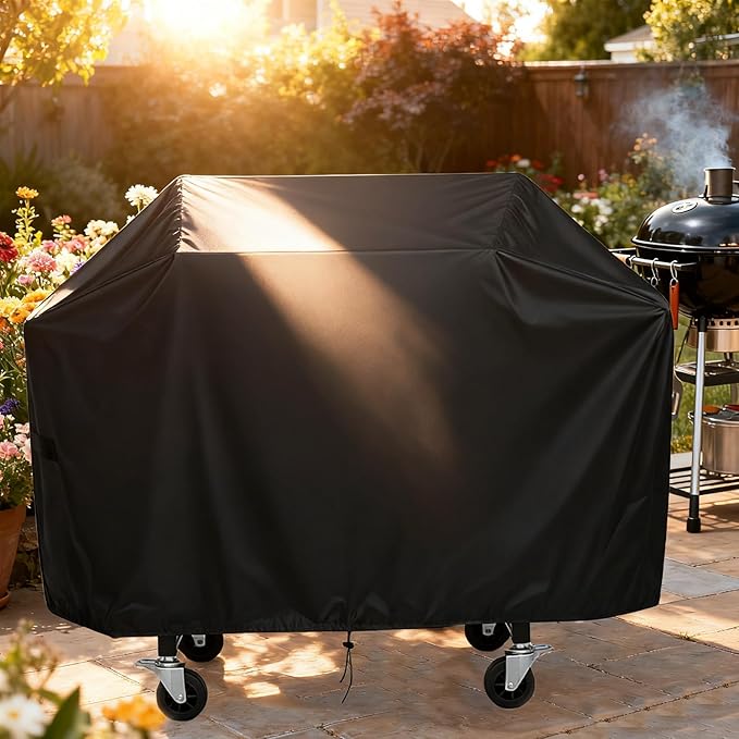 Grill Cover for LAUDLIFE 5 Burners Griddle Grill Combo with Side Burner, Waterproof Outdoor BBQ Covers Propane Gas Grill Cover - 22" D x 63.5" W x 40.5" H