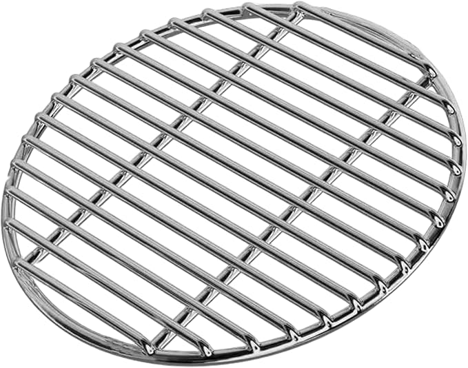 Grill Grates Replacement 13 Inch Heat-Resistant Stainless Steel Round Grill Grate, Portable Easy to Clean Baking Tray for Camping, Picnic, Garden