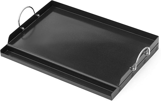 Onlyfire Universal BBQ Griddle with Handles for Most Grills, Ceramic Coated Non-stick Flat Top Griddle for Outdoor Cooking, 18"L x 12.6"W x 2.8"H "