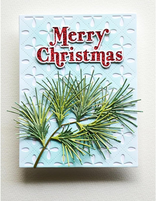 Metal Cutting Dies DIY Merry Christams Embossing Stencil Template Scrapbooking Card Making Mold Photo Album Arts Crafts Tools (Merry Christmas-8.9x8cm)