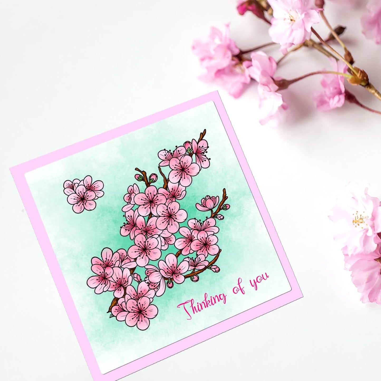 ORIGACH Realistic Winter Plum Blossom Stamps and Dies and Layering Coloring Stencil Set, Silicone Stamps Metal Die Cut and Flower Stencil Template for Card Making Scrapbooking DIY Crafting