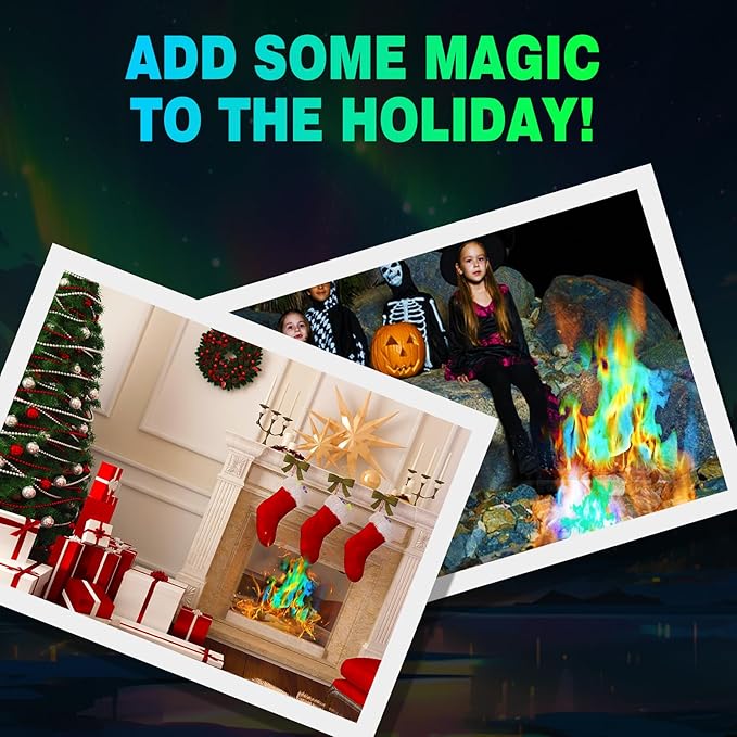 Fire Color Changing Packets for Campfire, Bonfire & Outdoor Fireplaces - Magical Color Flame Packets