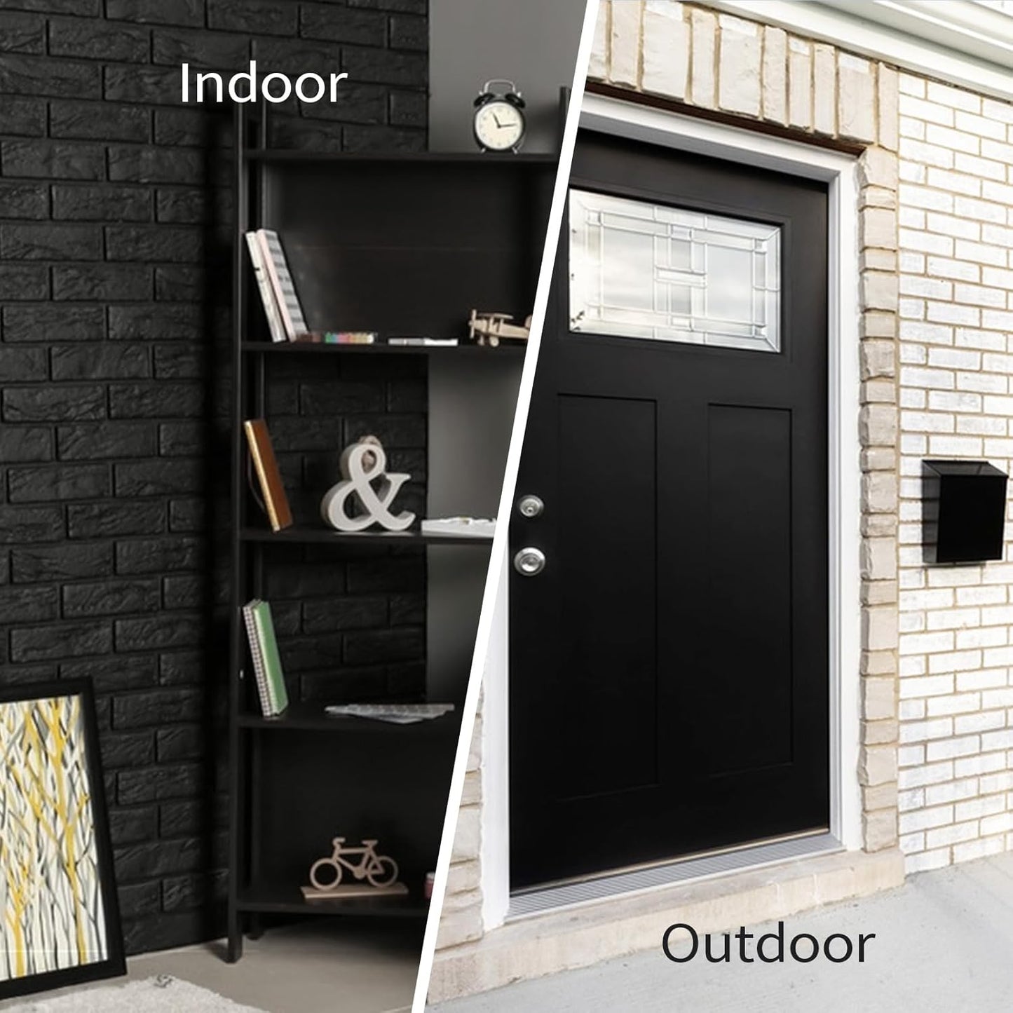 Black Paint Gloss Black 16Oz Multi Surface Enamel Acrylic Touch Up Paint for Wall, Metal, Wood, Furniture, Cabinets, Doors, Tables Scratch Repair, 500ml