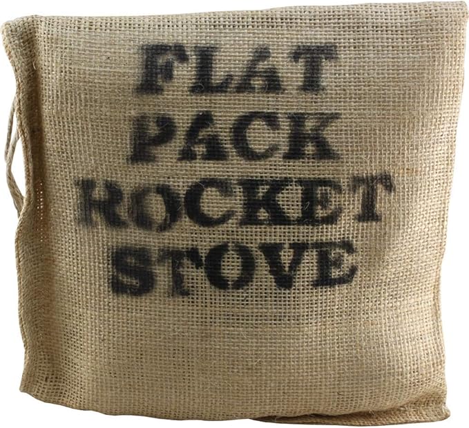 Camping Survivalist Prepper Flat Pack Mini Rocket Stove