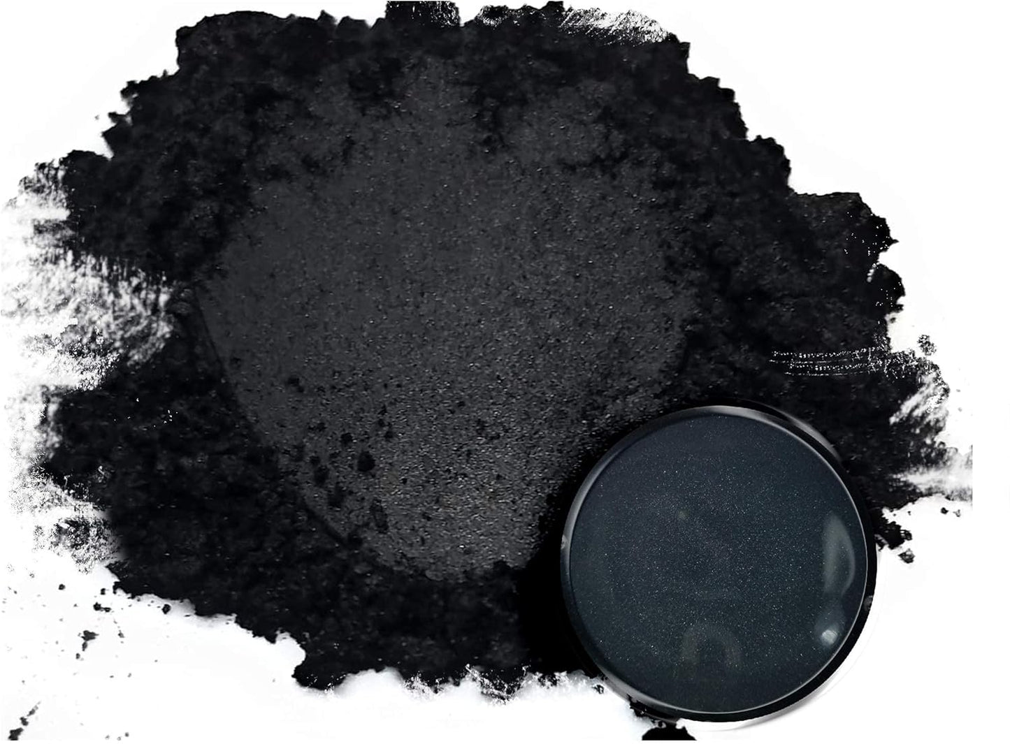 Eye Candy Pigments Premium Black Mica Powder - Sumi Black (50gr) - for Epoxy, Resin, Soap, Paint, Woodworking, Acrylic Pouring, Bath Bombs, Fishing Lures - DIY Arts and Crafts Additive