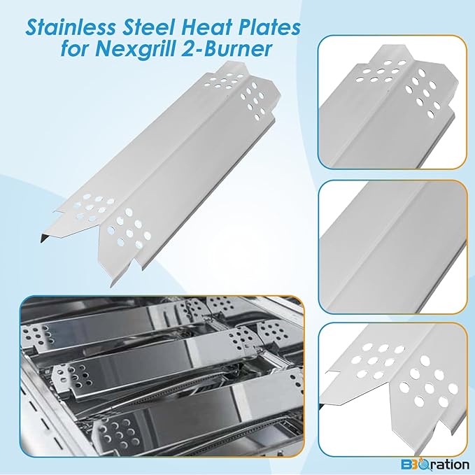 Replacement Parts Kit for Nexgrill 2-Burner 720-0864 720-0864M, Replacement Parts Kit for Megamaster 720-0864MA Grill Grate Kit for Nexgrill Replacement Parts
