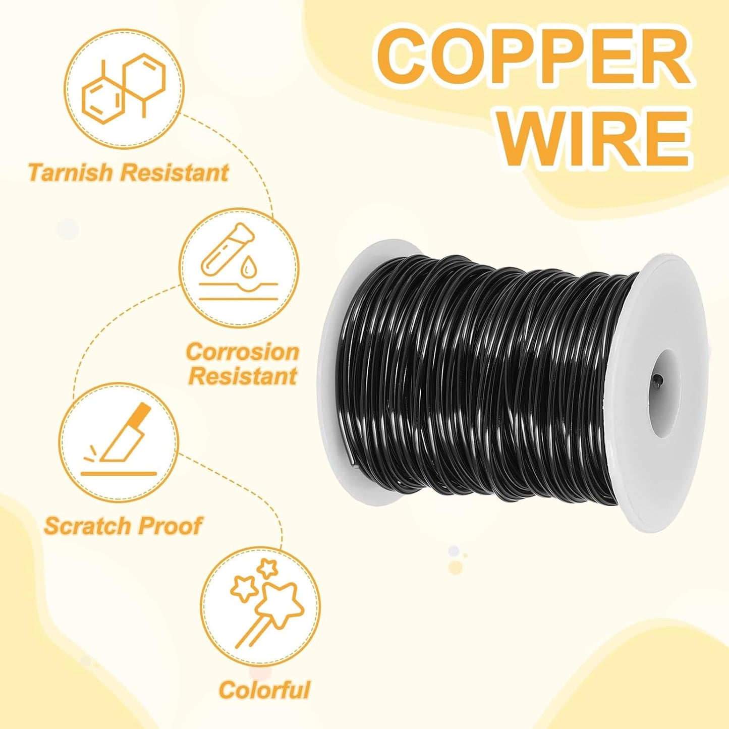uxcell 12 Gauge / 2mm Anodized Aluminum Wire for Jewelry Craft Making, 102 Feet Bendable Flexible Wire for DIY Home Decor Gardening Sculpture, Black