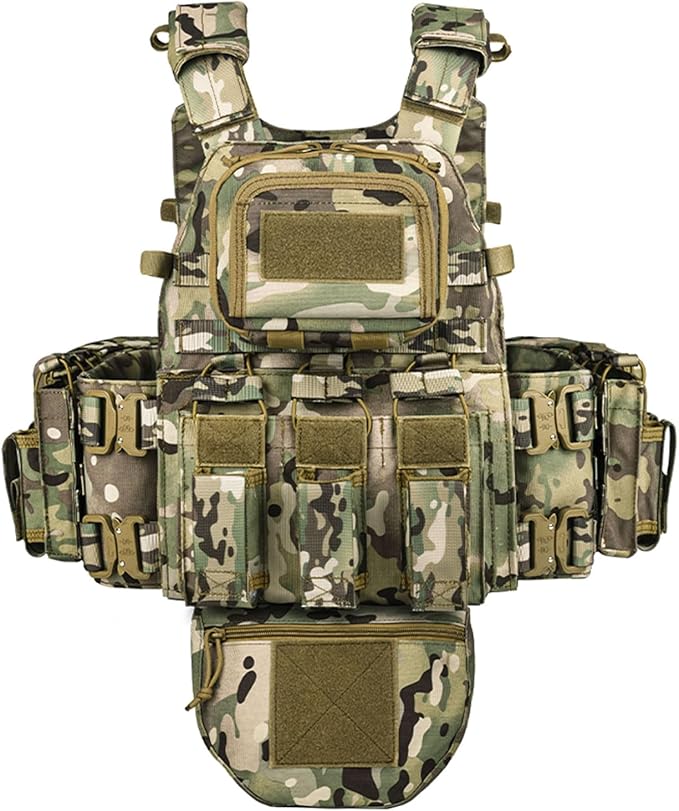 YAKEDA Tactical Outdoor Training Vest - Molle Vest With Multi-Functional Pouches For Training, Hunting & Hiking
