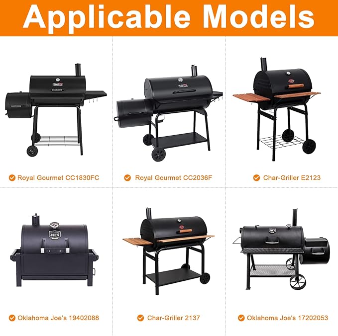 MixRBBQ 23" to 34" Universal Ash pan with 2 Fire Hanger for Chargriller Charcoal 1224, 1324, 2121, 2222, 2727, 2828, 2929, Charbroil 17302056 Oklahoma Joe Charcoal Ash Pan, Grill Replacement Part