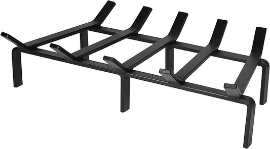 SteelFreak Heavy Duty Steel Fireplace Grate - Made in The USA (21 Inch)