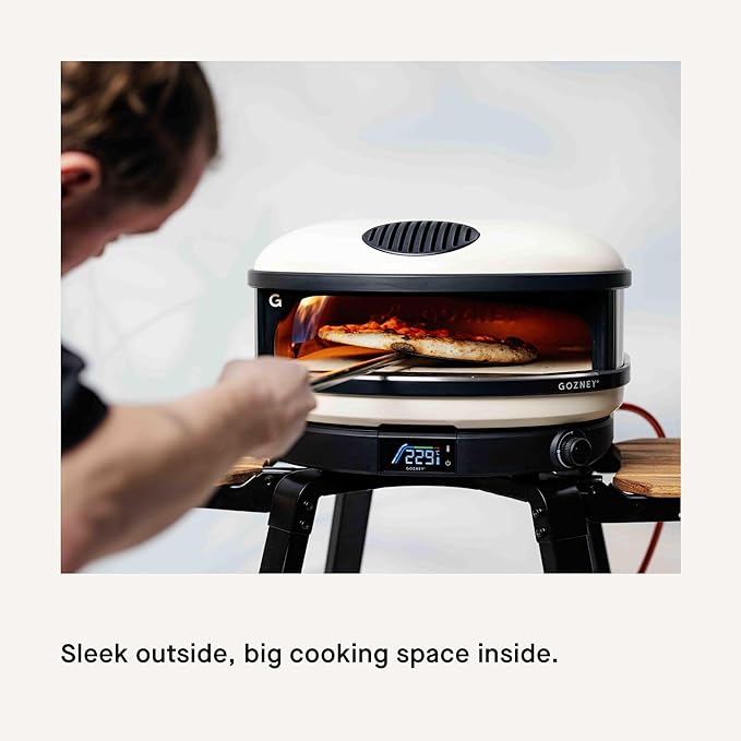 Gozney Arc Outdoor Pizza Oven, Propane Gas Pizza Oven, Precision Flame Control, Cooks 14" Pizza in 60 Seconds, Heats up to 950F - Bone