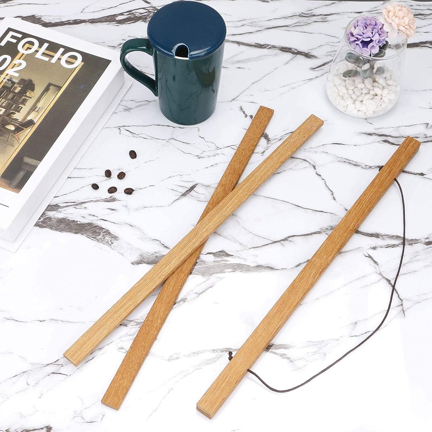 WITCOLOR 36 Inch Wide Magnetic Frames, Strong Magnet, Wood Poster Hanger for Diamond Painting, Maps, Pictures, Prints, Scrolls, Canvas Artwork, Movie Poster, Bedroom, Office