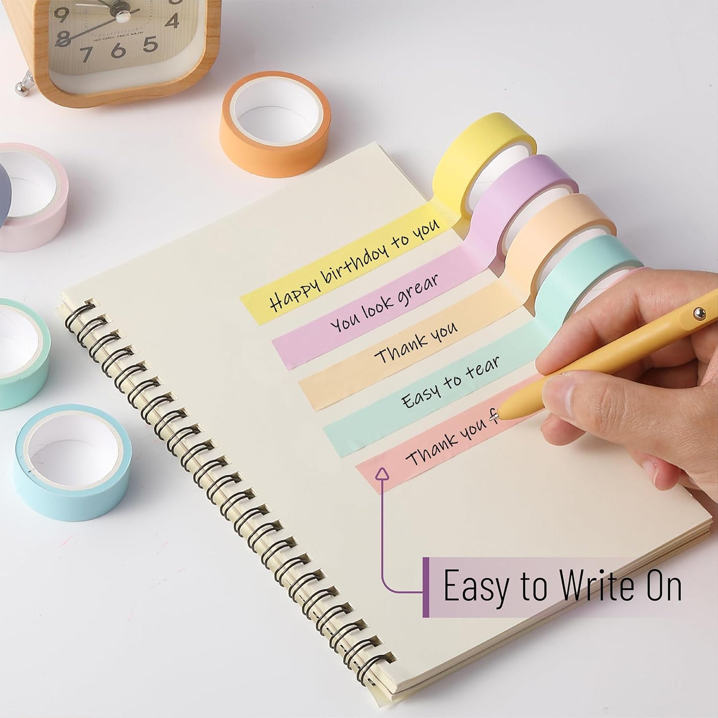 Mr. Pen- Washi Tape Set, 10 Pack, Decorative Tape, Washi Tapes, Colored Tape, Scrapbook Tape, Scrapbook Washi Tape for Journaling, Craft Tape, Washy Tape, Washy-Tape