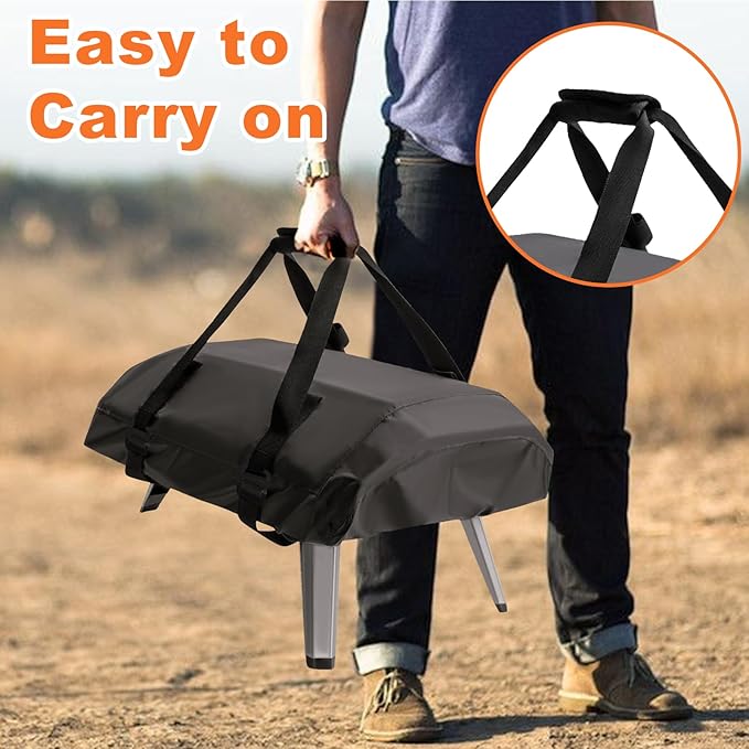 Pizza Oven Cover for Ooni Koda 12 Gas Pizza Oven, Waterproof 600D Heavy Duty Carry Cover, Portable Bag with Strap Design