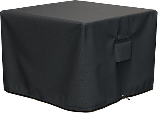 SHINESTAR Square Fire Pit Cover, Fits for 28-32 Inch Fire Pit Table, Waterproof and Windproof, 32 x 32 x 24 Inches, Black