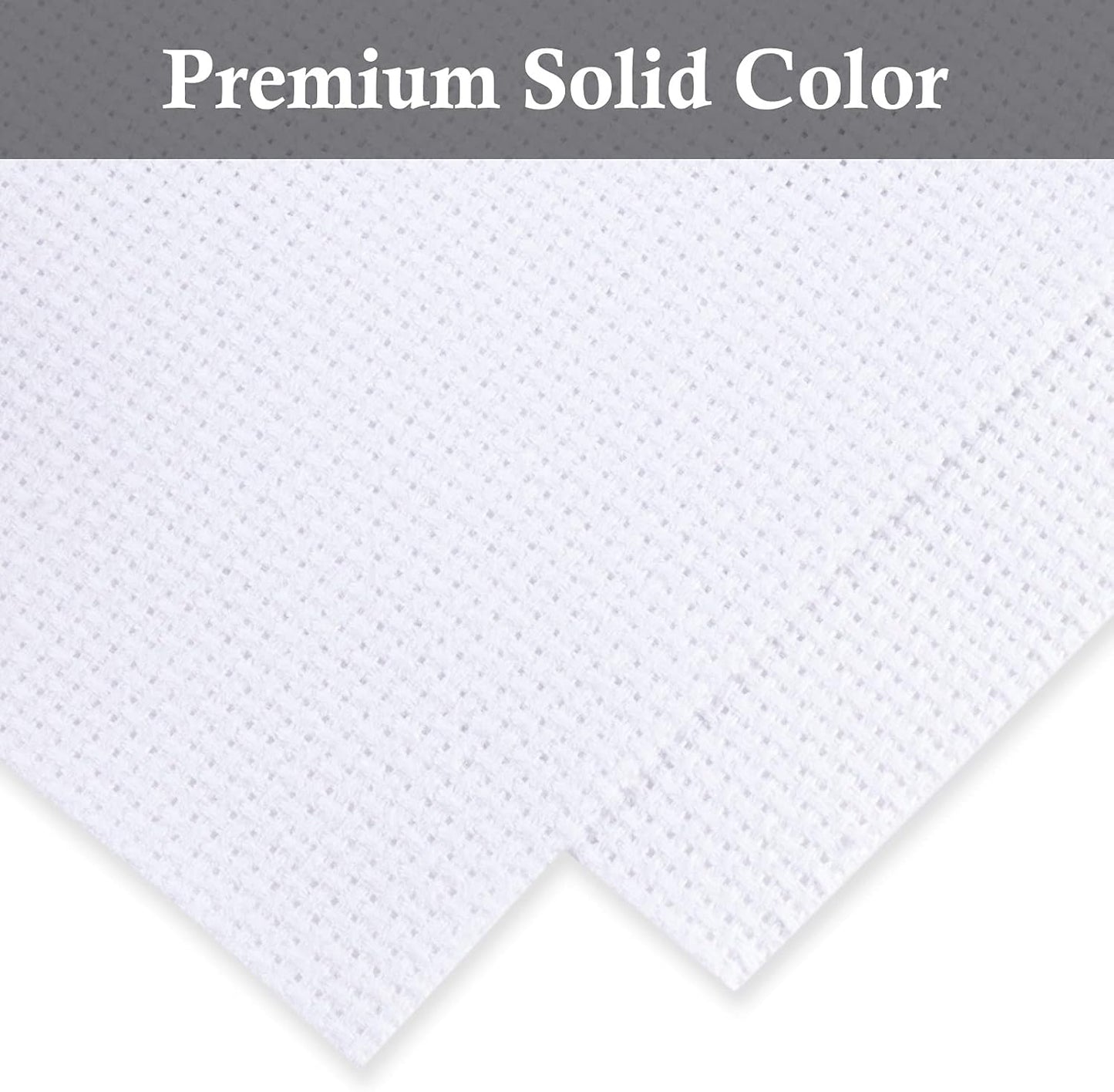 Aida Cloth Big Size 14 Count, White Cross Stitch Fabric, 39 inch by 60 inch