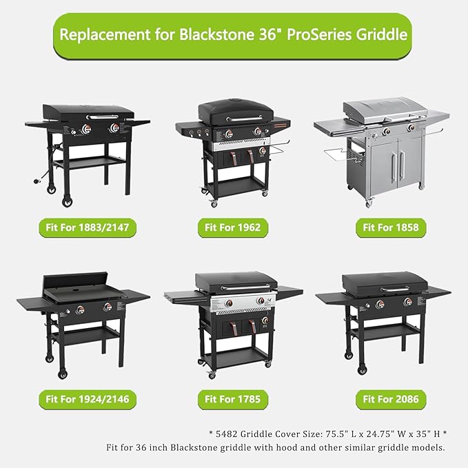 5483 Griddle Cover for Blackstone 28 inch ProSeries Grill Griddle with Hood, Heavy Duty 600D Waterproof Flat Top Grill Cover Compatible with Blackstone 28" Griddle 1883 1785 1924 2086 2146 2147