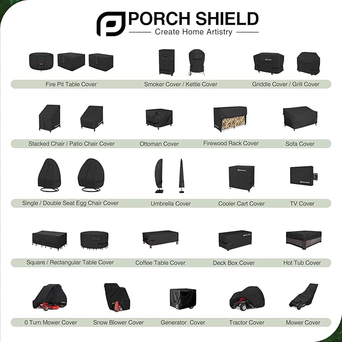 Porch Shield Round Patio Fire Pit Cover Fade Resistant Waterproof Outdoor Firepit Cover 28 inch for Small Fire Bowl