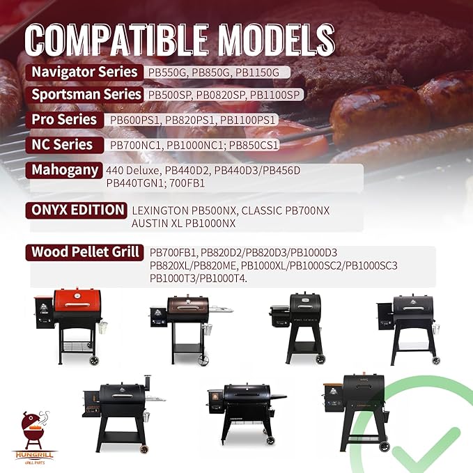 Rectangular PID Control Panel (NO WiFi) Replacement for Pit Boss Pellet Grills with Igniter - Fits Onyx Edition, Navigator, Sportsman, Mahogany, Competition, Pro Series & Most 440-1000 Models