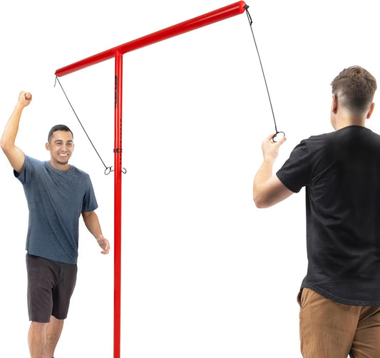 GoSports Tower 5 Giant Ring Swing Versus Game for Adults and Family - Hook and Ring Outdoor Yard Game