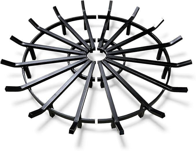 SteelFreak Super Heavy Duty Wagon Wheel Firewood Grate for Fire Pit - Made in The USA (40 Inch)
