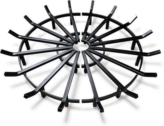 SteelFreak Super Heavy Duty Wagon Wheel Firewood Grate for Fire Pit - Made in The USA (40 Inch)