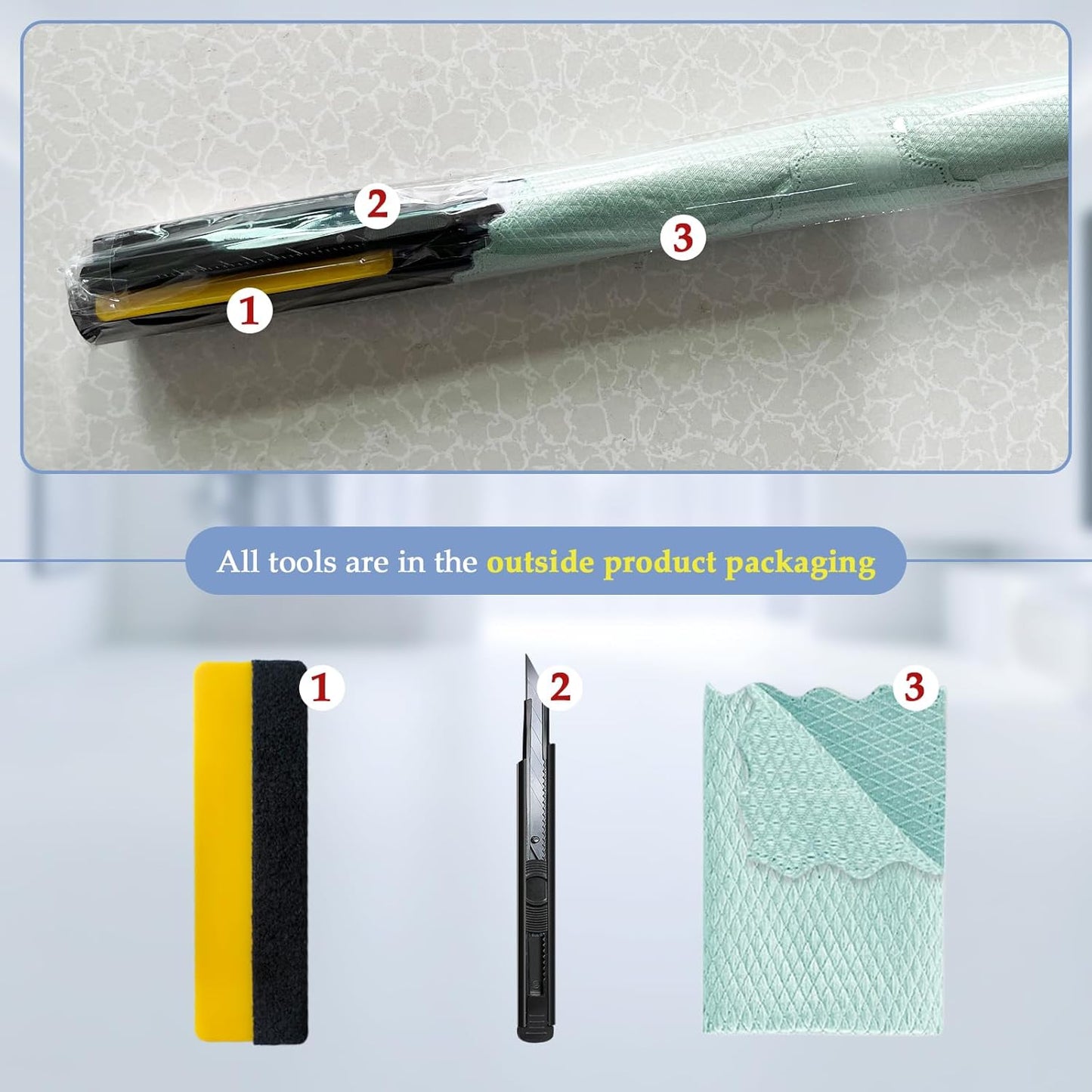 Niviy One Way Window Privacy Film with Installation Tools, Window Tint for Home, Reflective Window Film See Out Not in for Home Office,Black Silver, 35.4 Inch X 118 Inch